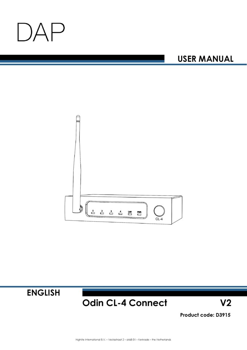 DAPAudio Odin CL-4 Connect User manual