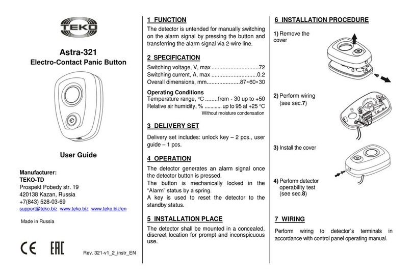 teko Astra-321 user guide