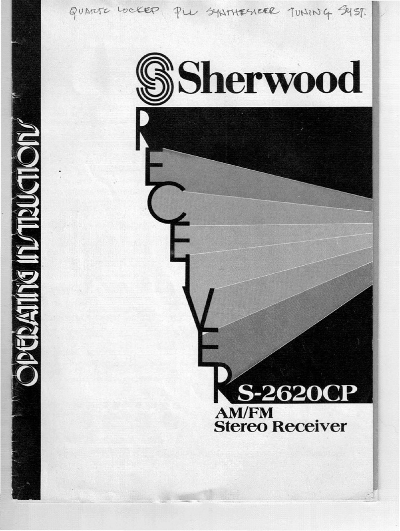 Sherwood S-2620CP User manual Sherwood S-2620CP User manual