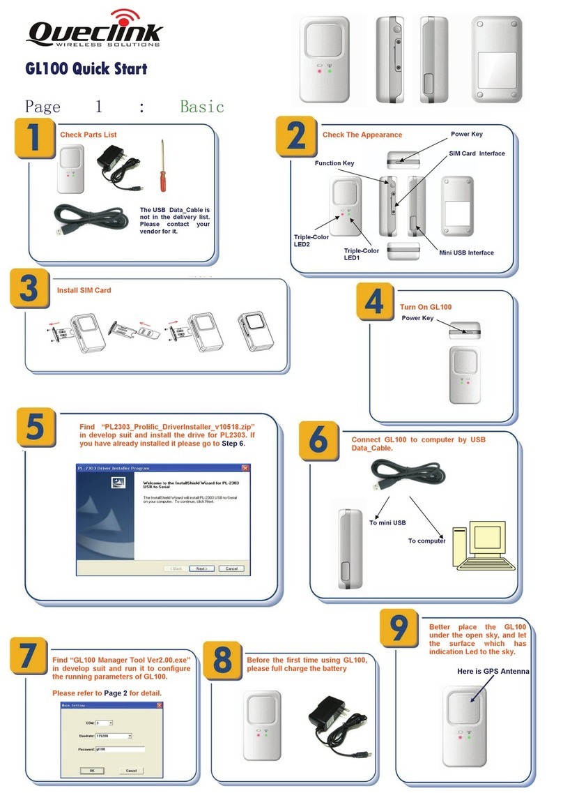 Queclink GL100 User manual