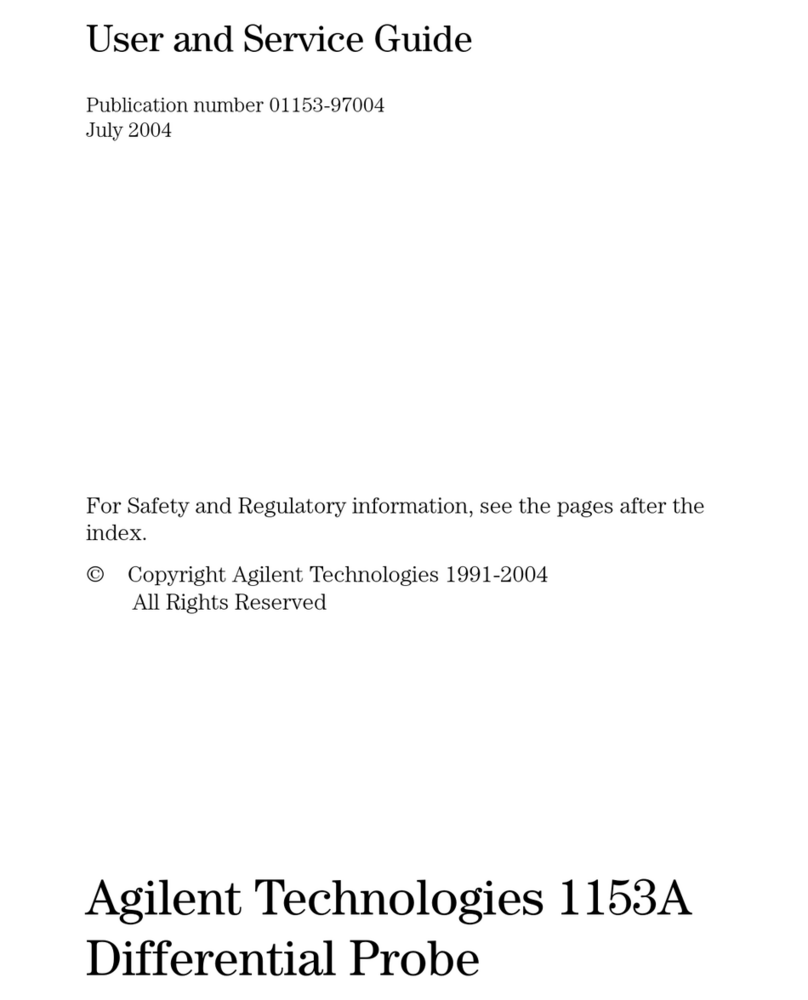 Agilent Technologies 1153A User and service manual