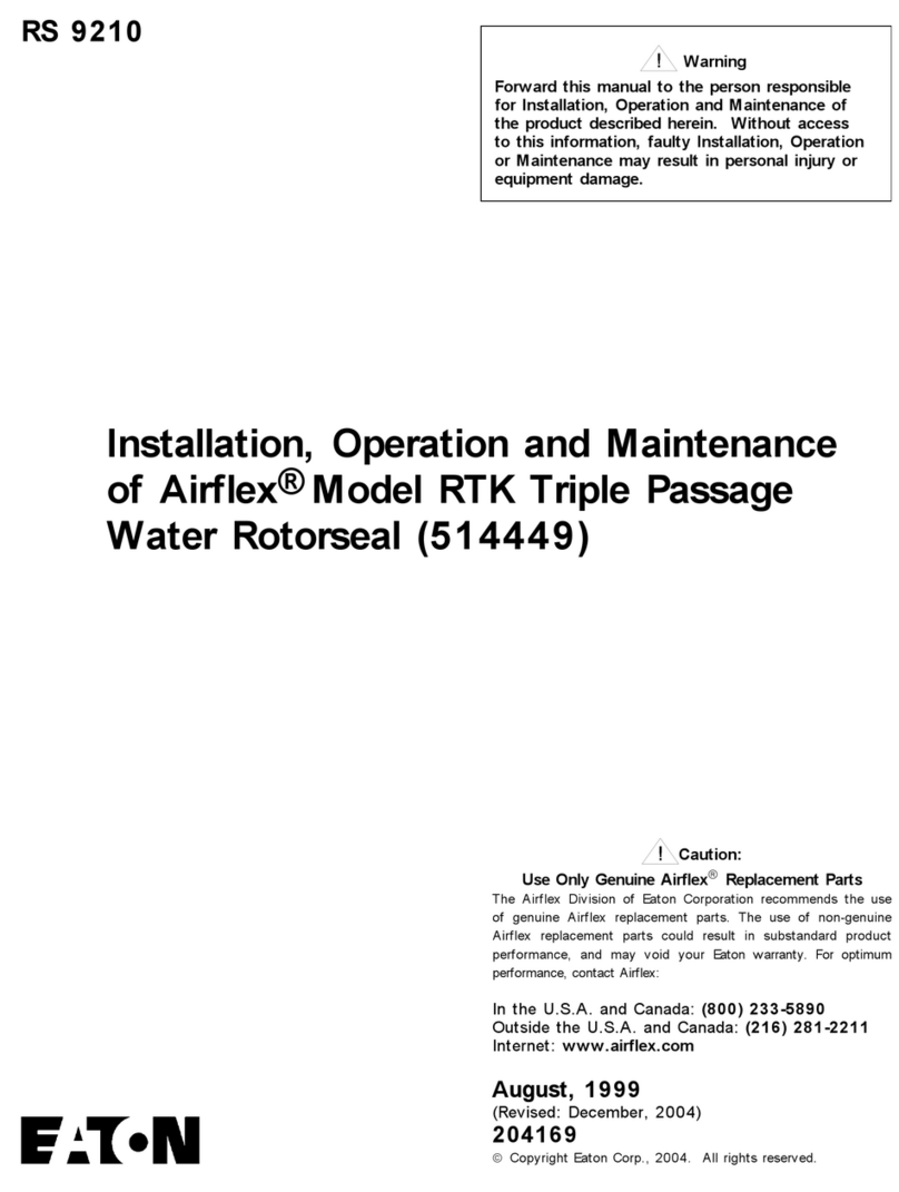 Eaton Airflex RTK User manual