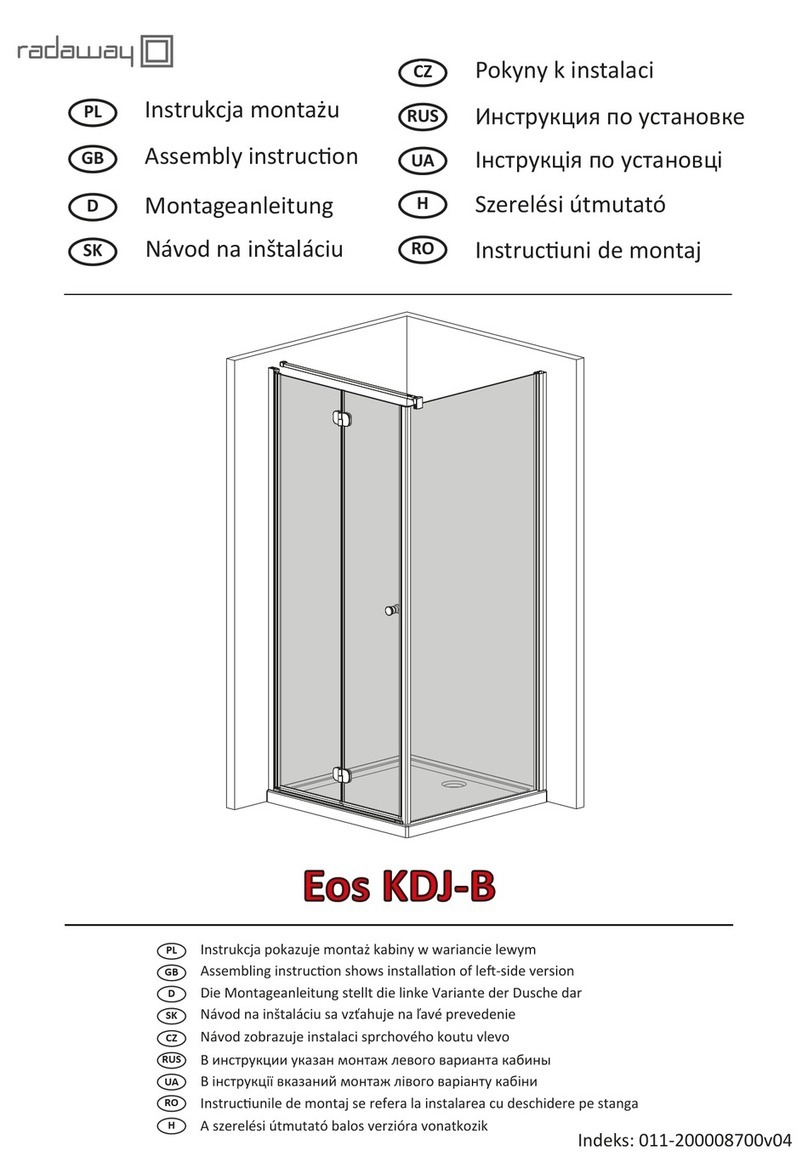 Radaway Eos KDJ-B User manual Radaway Eos KDJ-B User manual
