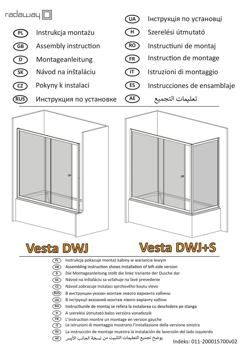 Radaway Vesta DWJ User manual