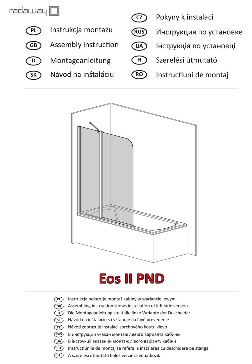Radaway Eos II PND Assembly instruction