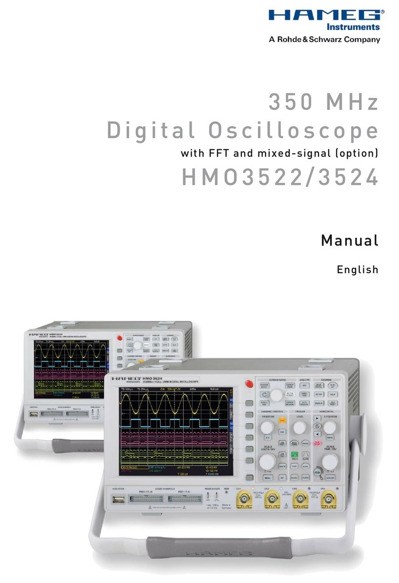 Rohde & Schwarz Hameg HMO3522 User manual