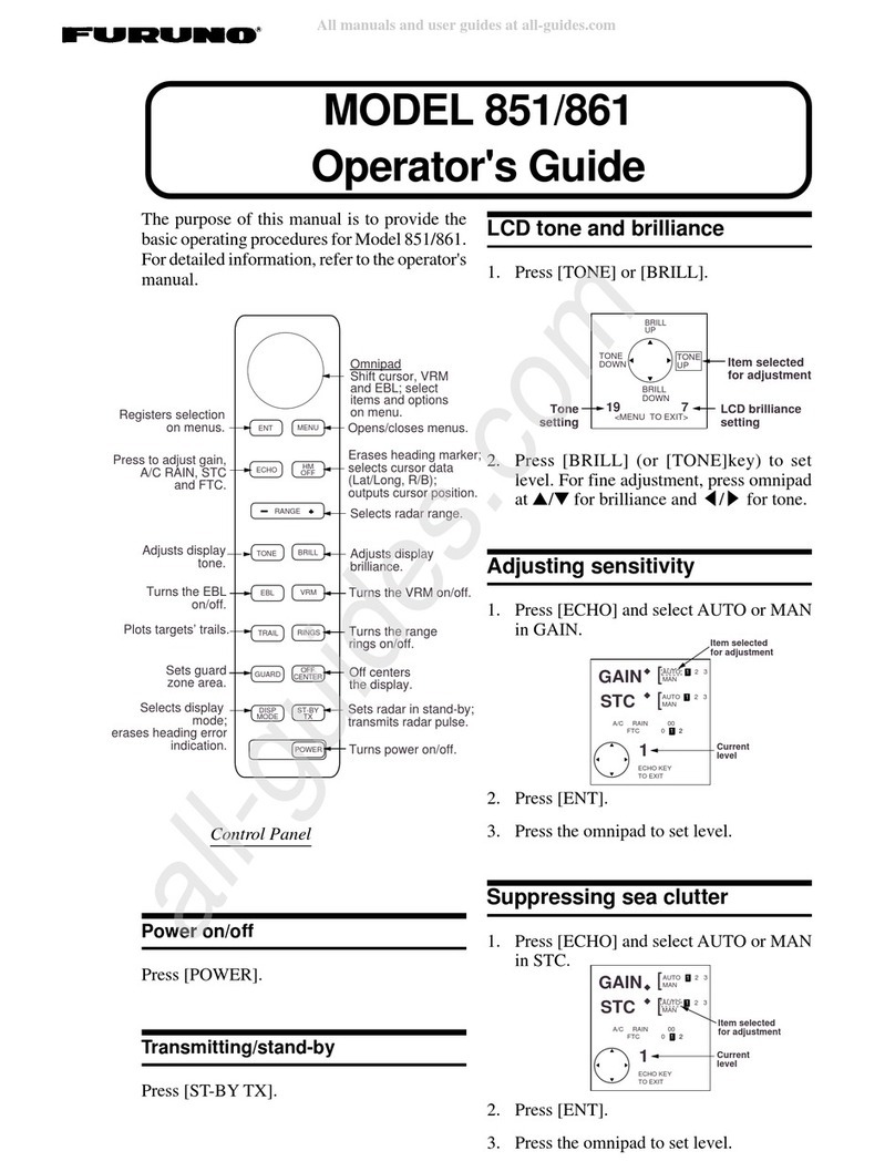 Furuno 851 Operator's guide