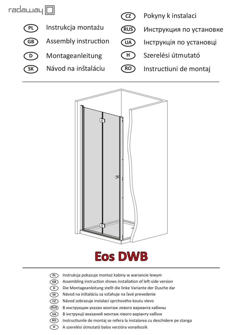 Radaway Eos DWB User manual Radaway Eos DWB User manual