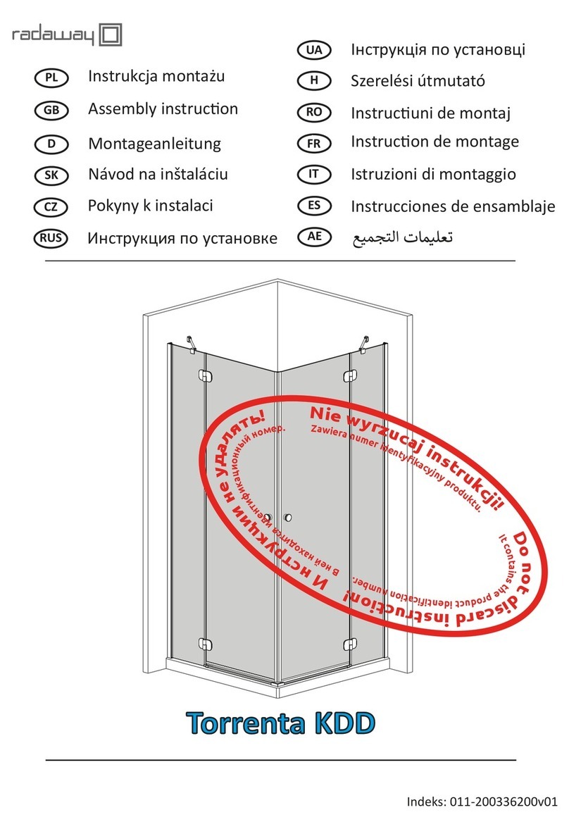 Radaway Torrenta KDD Assembly instructions Radaway Torrenta KDD Assembly instructions