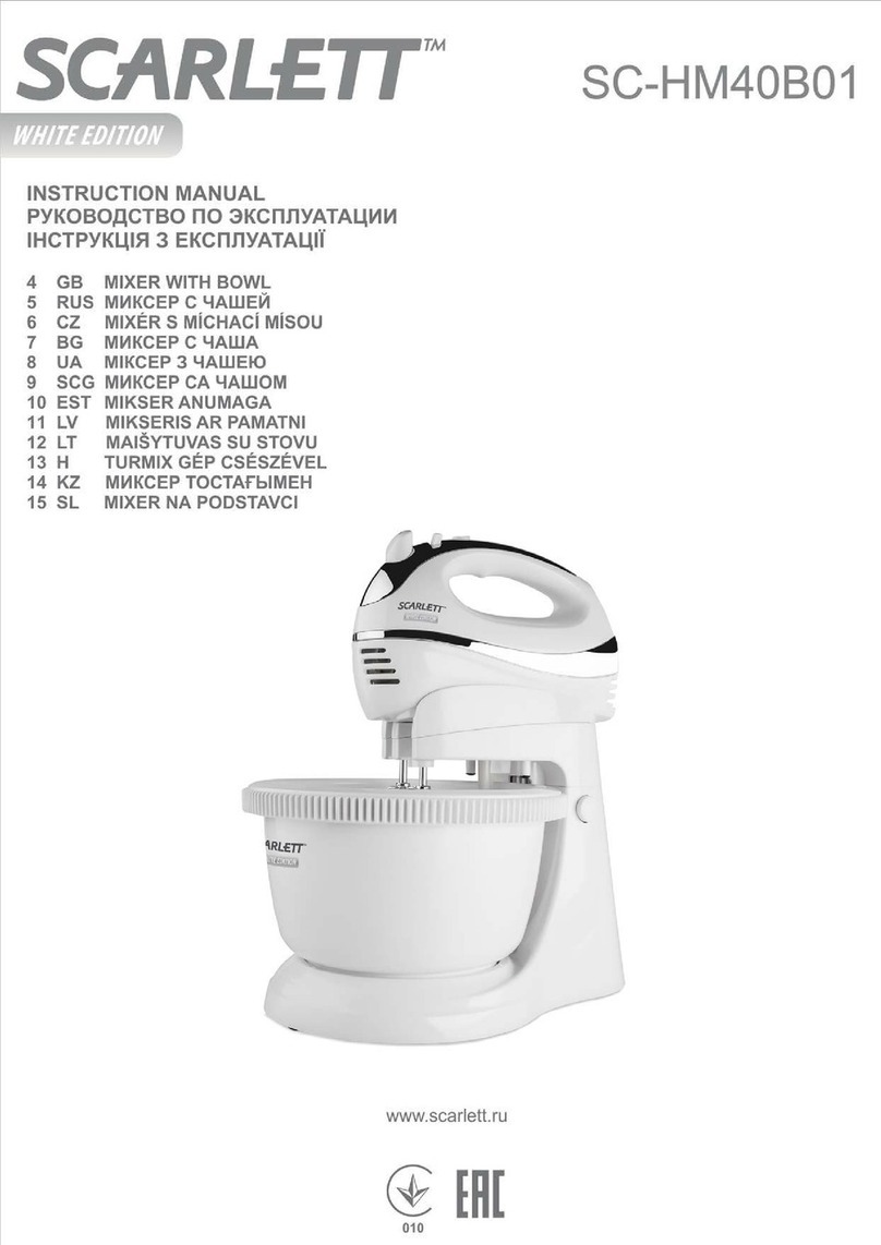 Scarlett SC-HM40B01 instruction manual