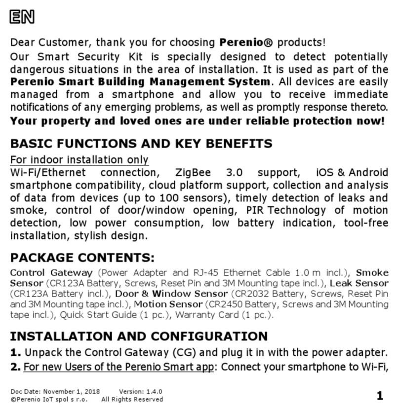 Perenio PEKIT01 quick start guide