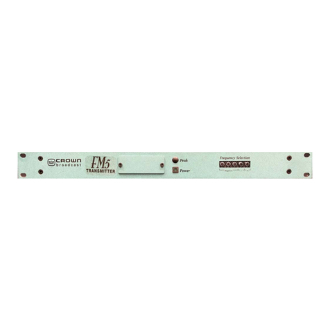 Crown FM5 user manual
