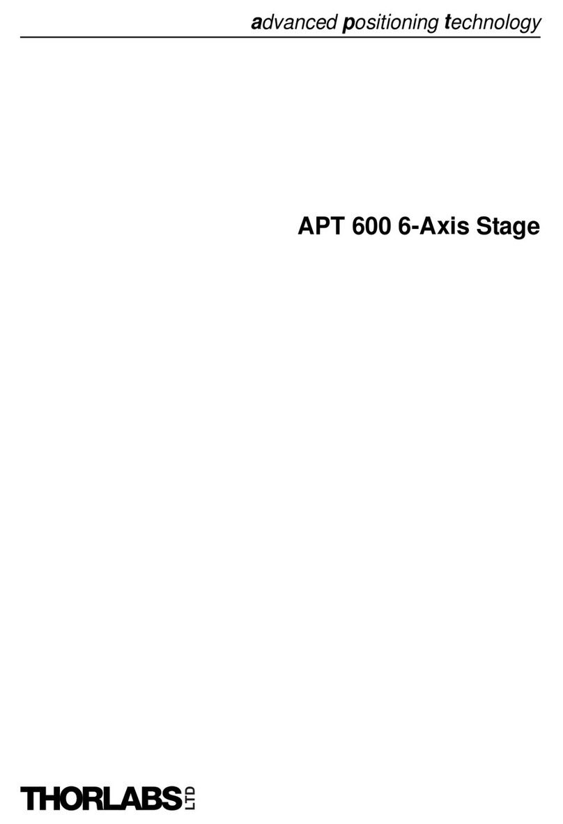 THORLABS APT 600 User manual