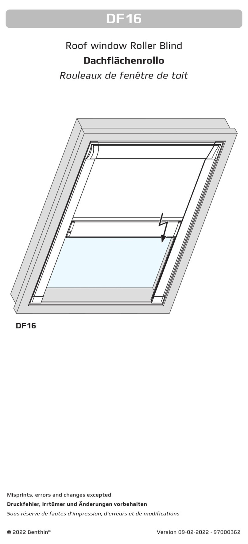 Benthin DF16 User manual Benthin DF16 User manual