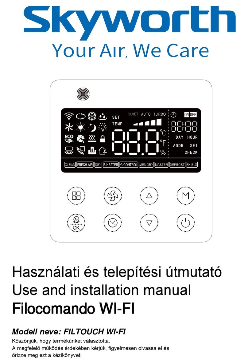 Skyworth FILTOUCH WI-FI Use and installation  manual