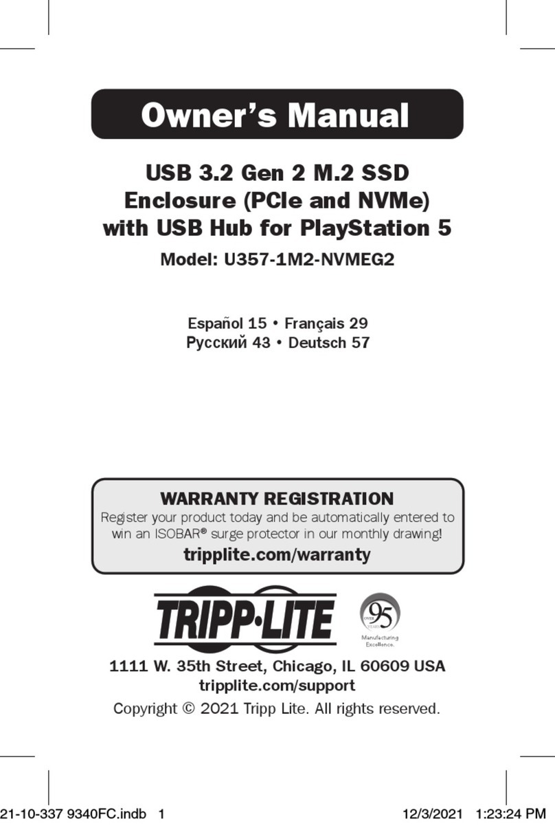 Tripp Lite U357-1M2-NVMEG2 owner's manual