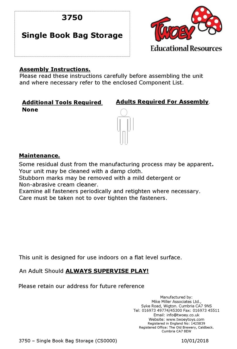 Twoey 3750 Assembly instructions
