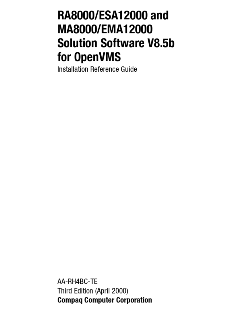 Compaq RA8000/ESA12000 Installation and operating manual