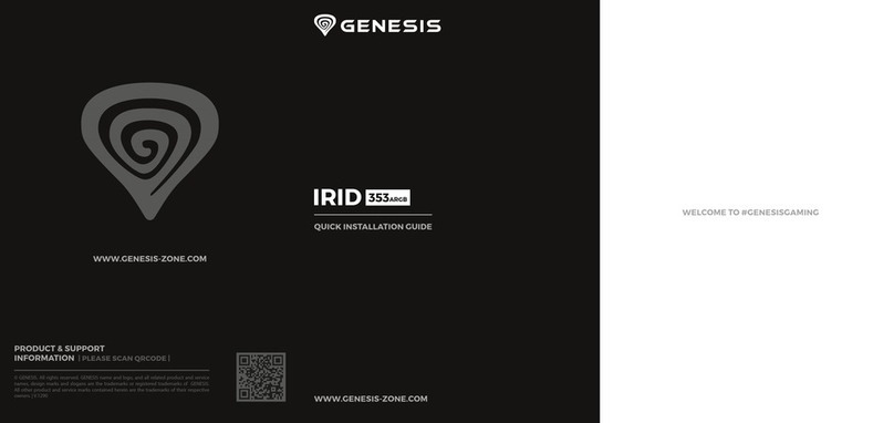 Genesis IRID 353 ARGB Quick installation guide