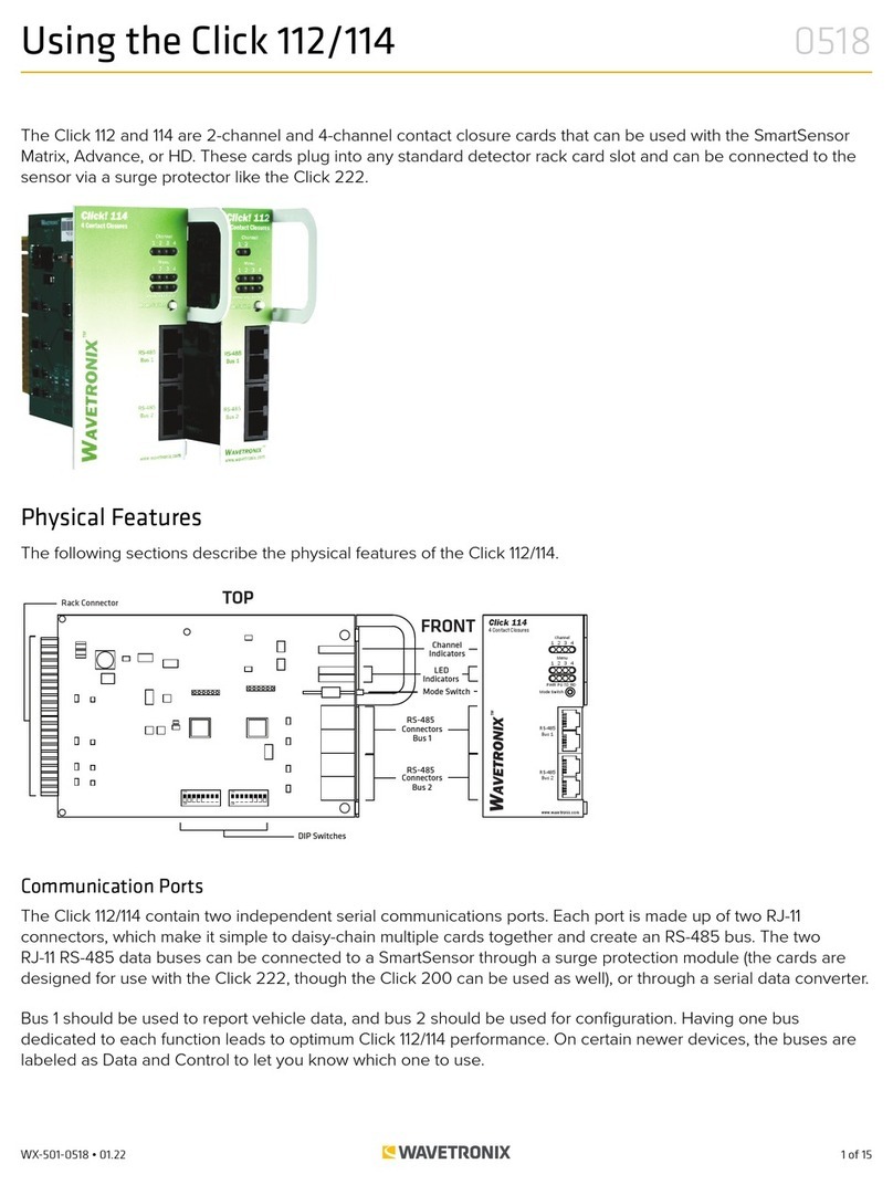 Wavetronix Click 112 manual