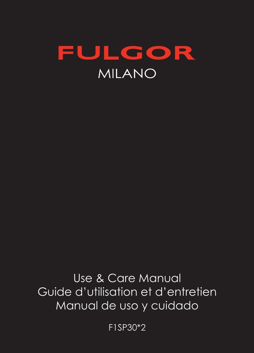 Fulgor Milano F1SP30 2 Series User manual