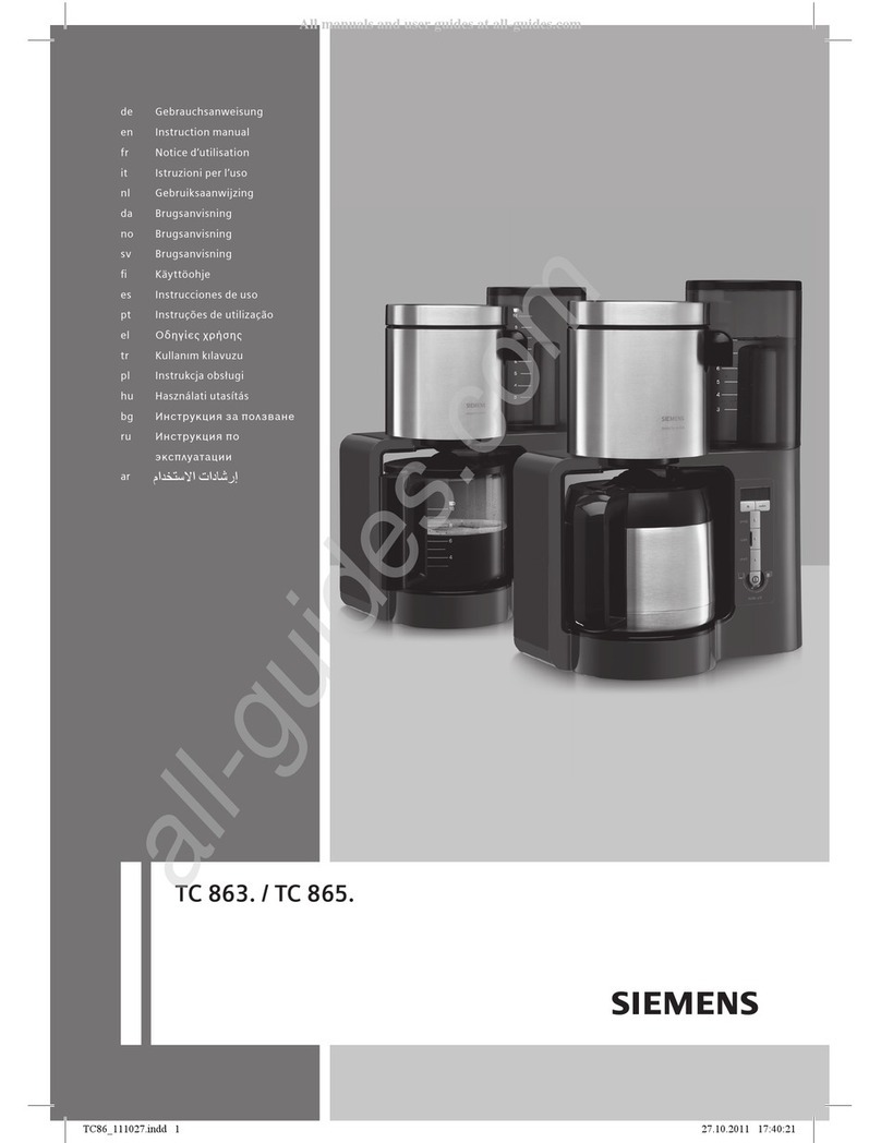 Siemens TC863 series User manual