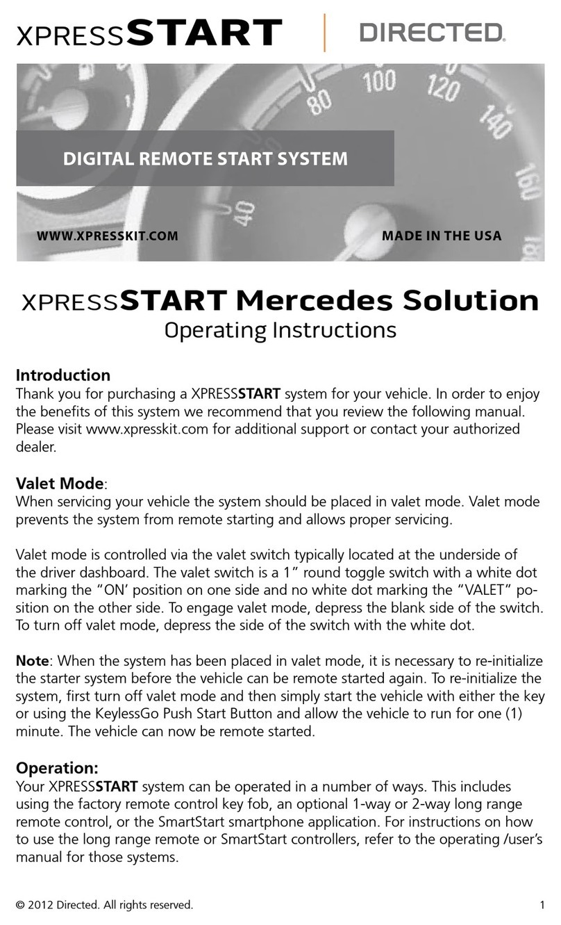 Directed XPRESSSTART ONE User manual