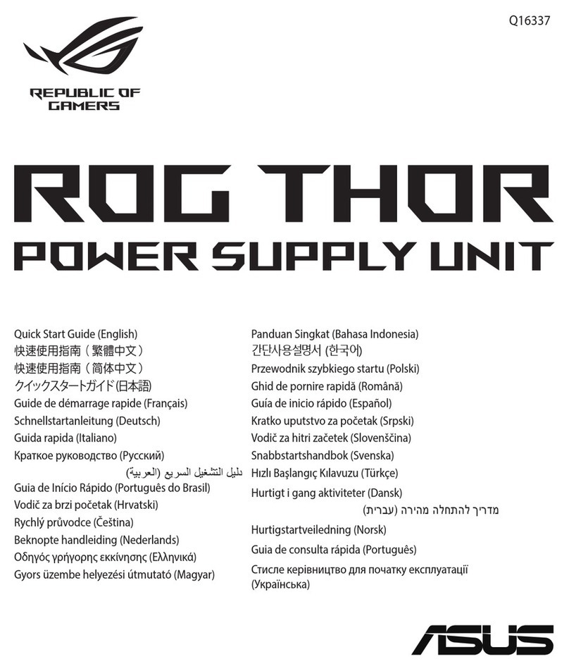 Asus ROG THOR quick start guide