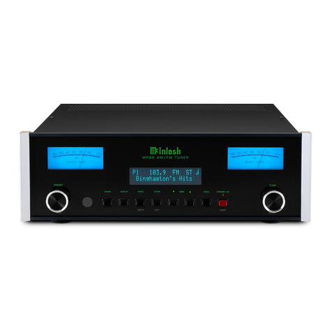 McIntosh MR89 owner's manual