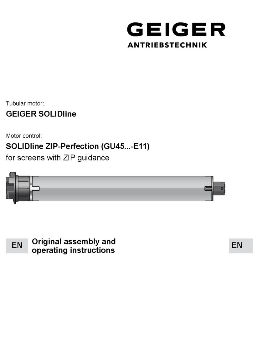 GEIGER SOLIDline ZIP-Perfection GU45 E11 Series User manual