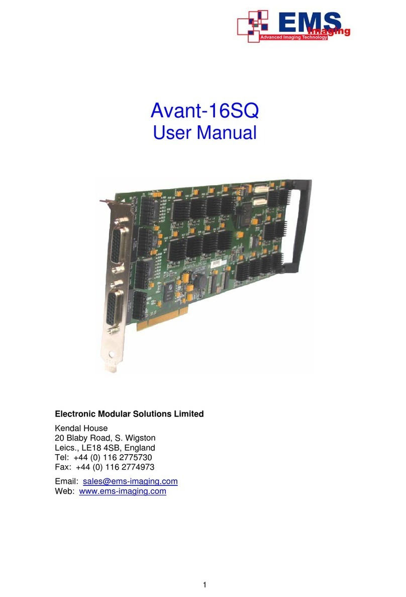 EMS Imaging Avant-16SQ User manual