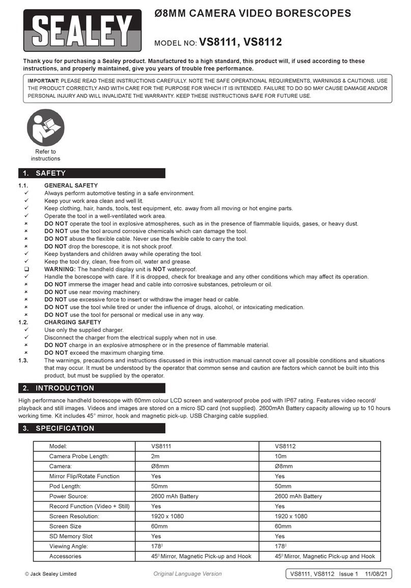 Sealey VS8111 User manual