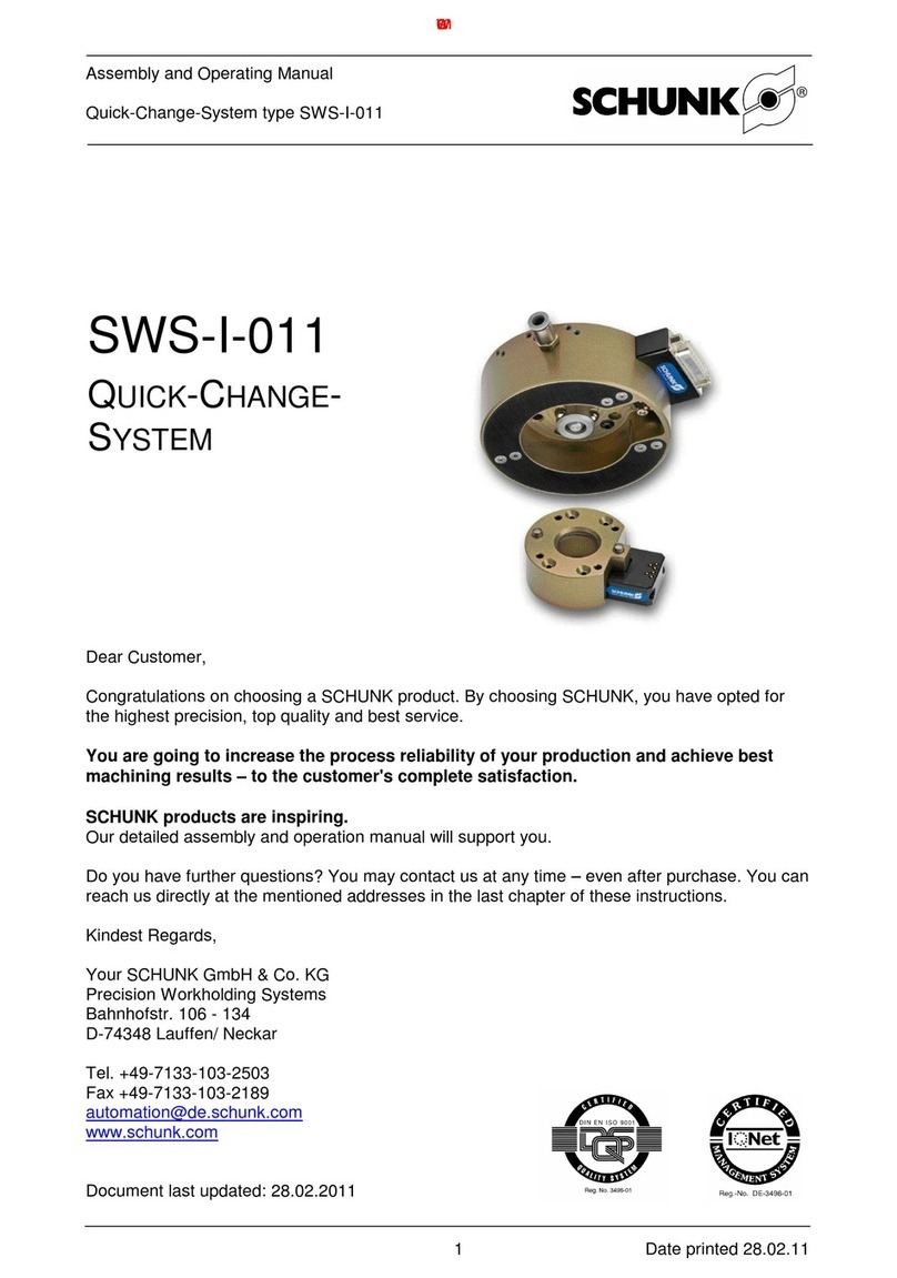 SCHUNK SWS-I-011 User instructions
