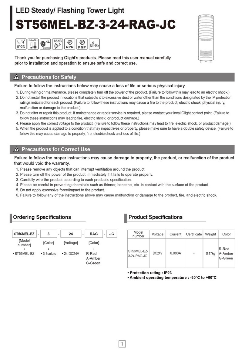 Qlightec ST56MEL-BZ-3-24-RAG-JC User manual