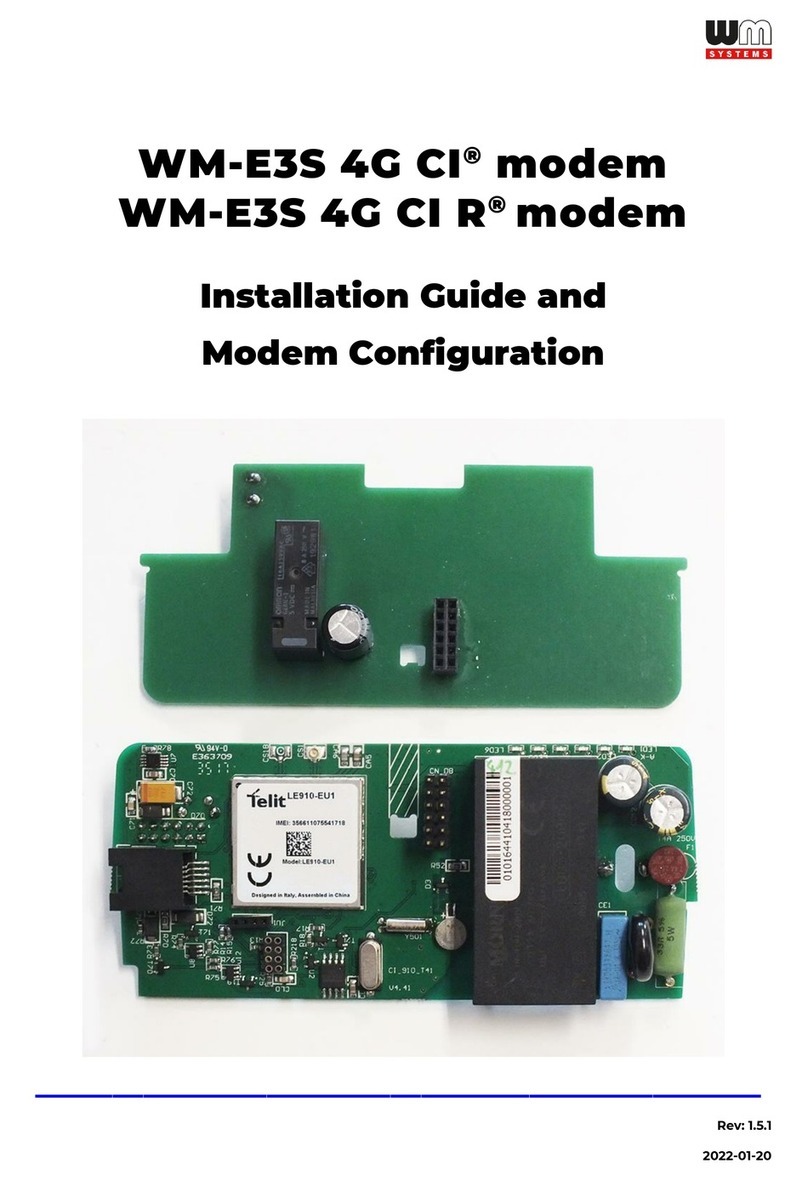 WM Systems WM-E3S 4G CI installation guide