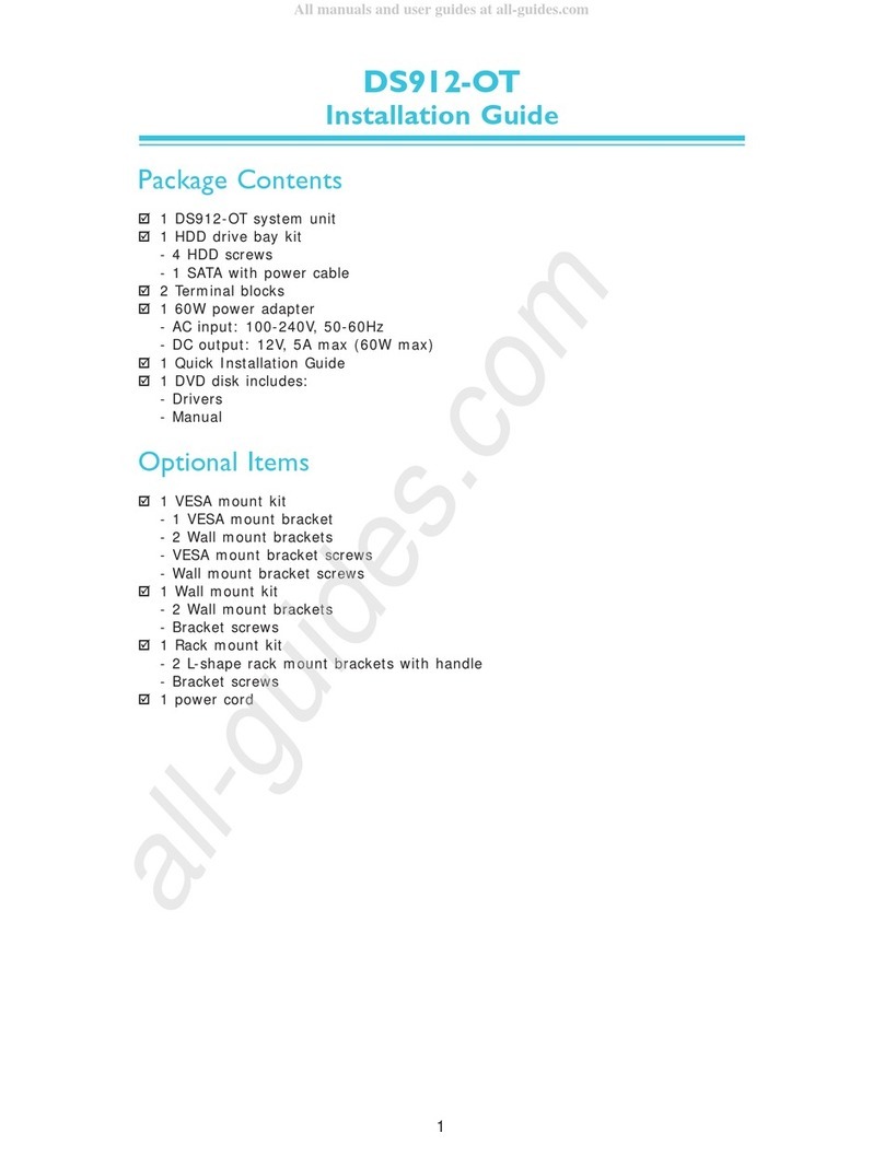 DFI DS912-OT installation guide DFI DS912-OT installation guide