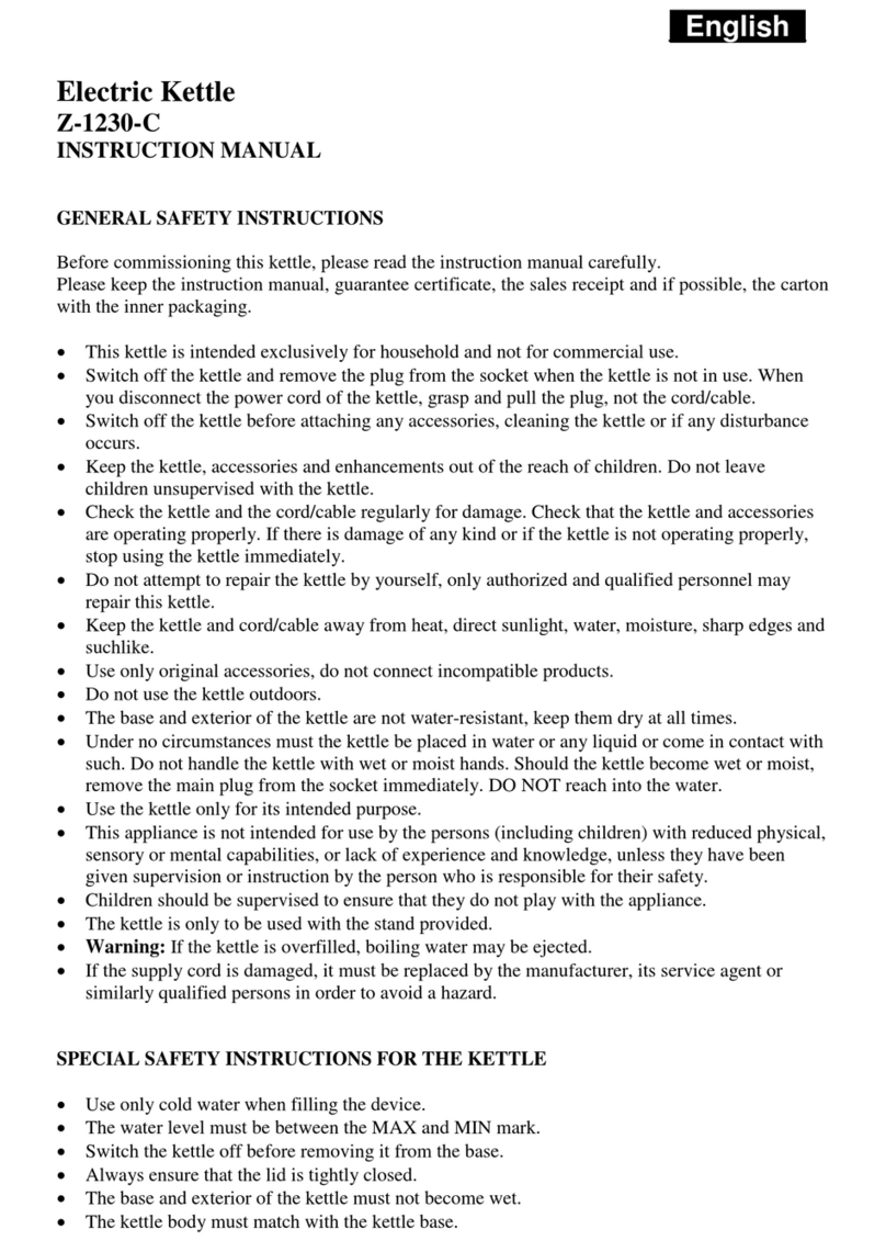 SAPIRHOME Z-1230-C User manual SAPIRHOME Z-1230-C User manual