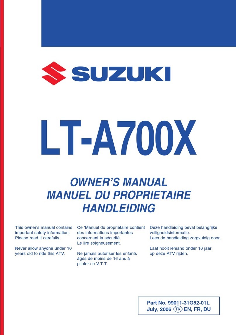 Suzuki LT-A700X User manual Suzuki LT-A700X User manual