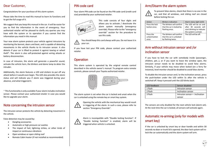 Toyota VSS4 owner's manual