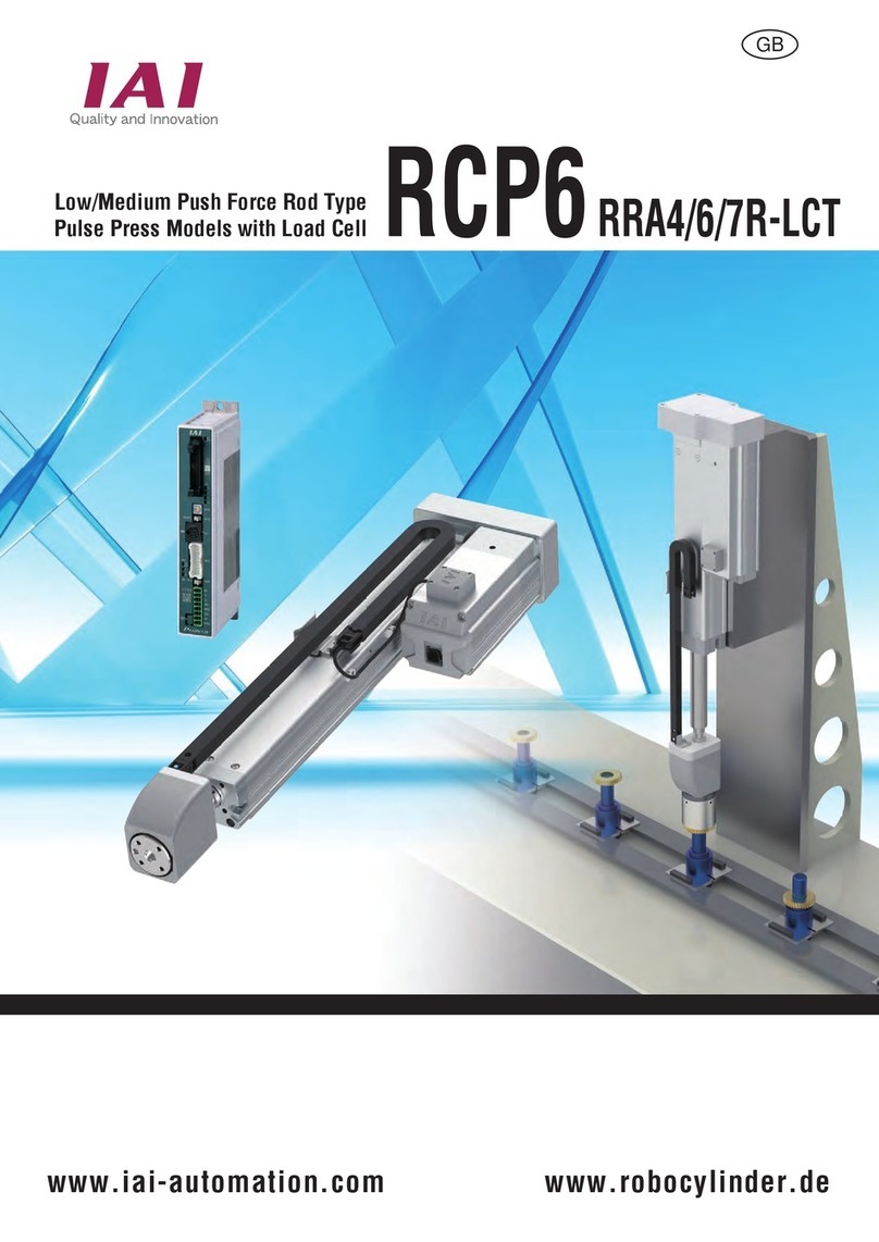 IAI RCP6 Series User manual