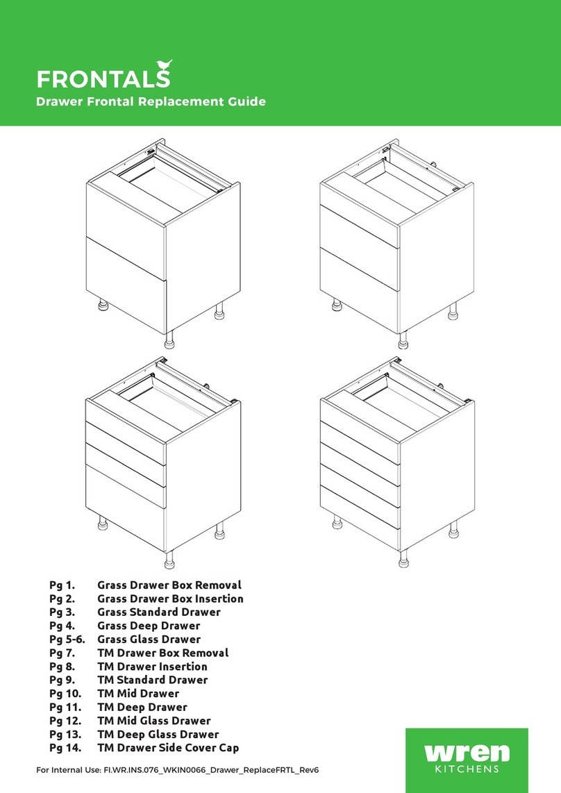 Wren Kitchens FRONTALS Parts list manual Wren Kitchens FRONTALS Parts list manual