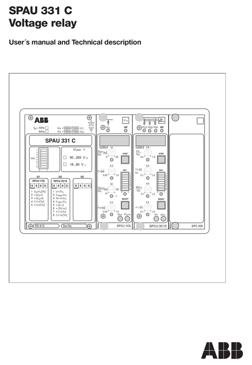 ABB SPAU 331 C Parts list manual