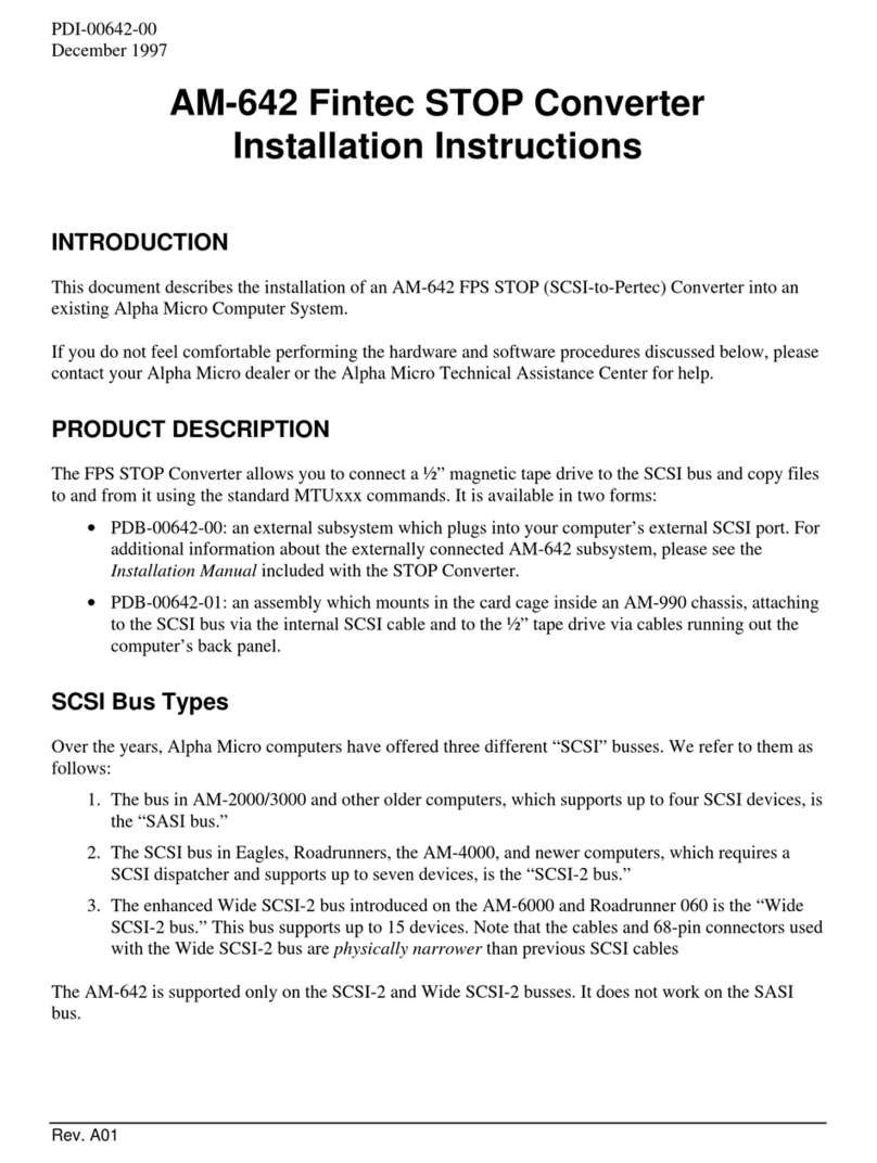 FinTec AM-642 installation instructions