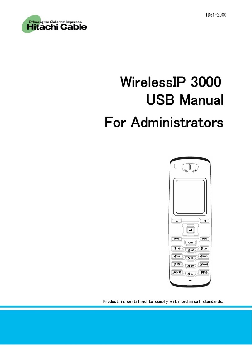 Hitachi Cable WirelessIP 3000 manual