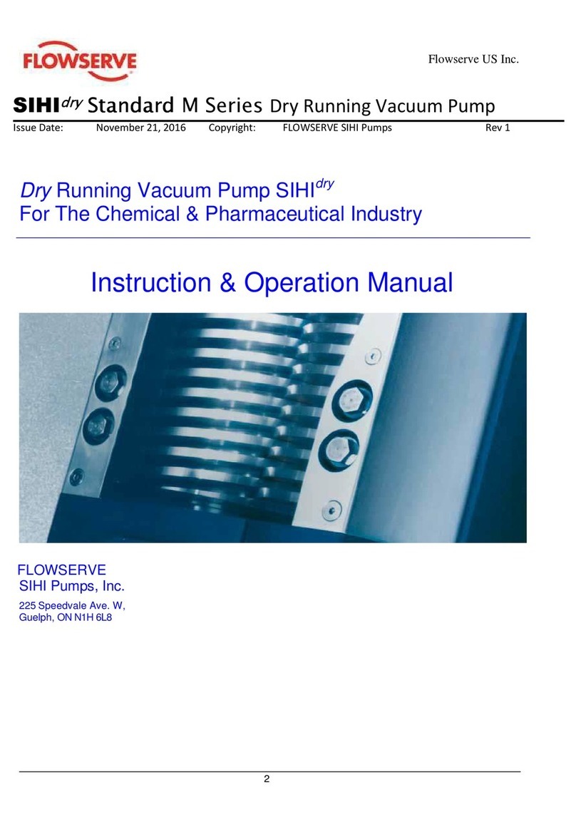 Flowserve SIHI dry Standard M Series instruction & operation manual