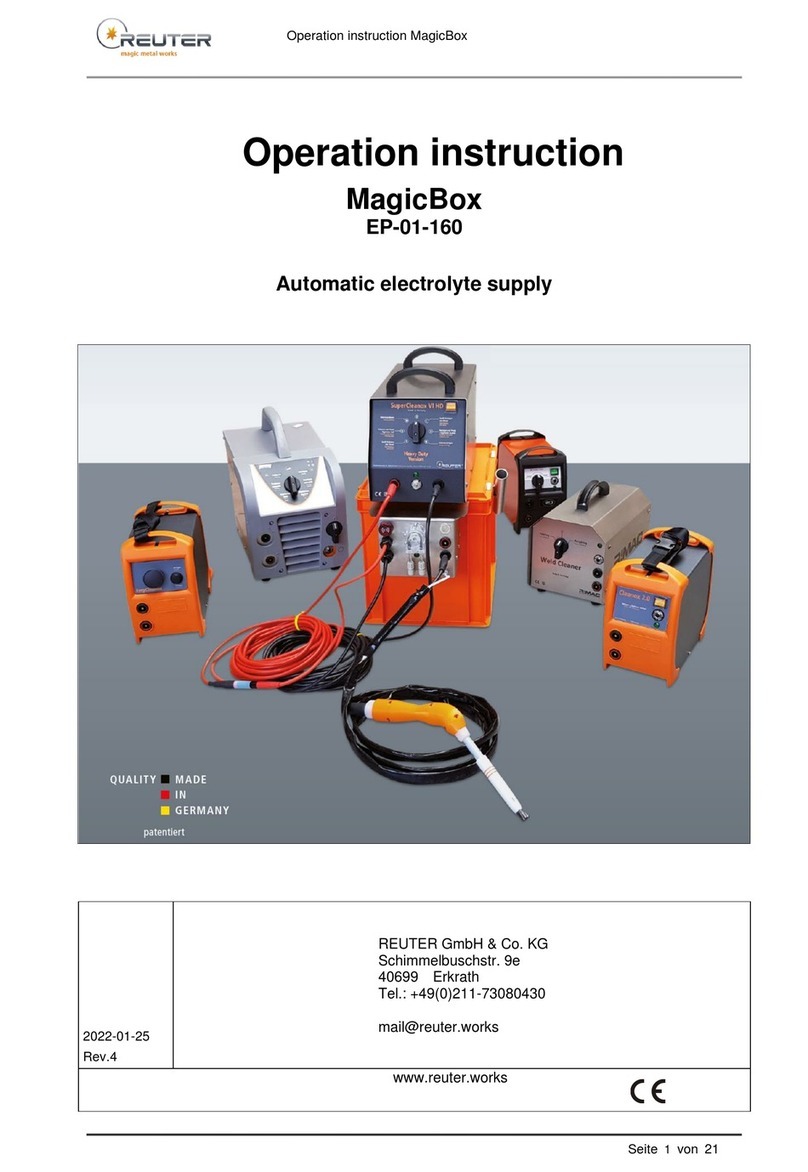 REUTER MagicBox EP-01-160 Technical manual