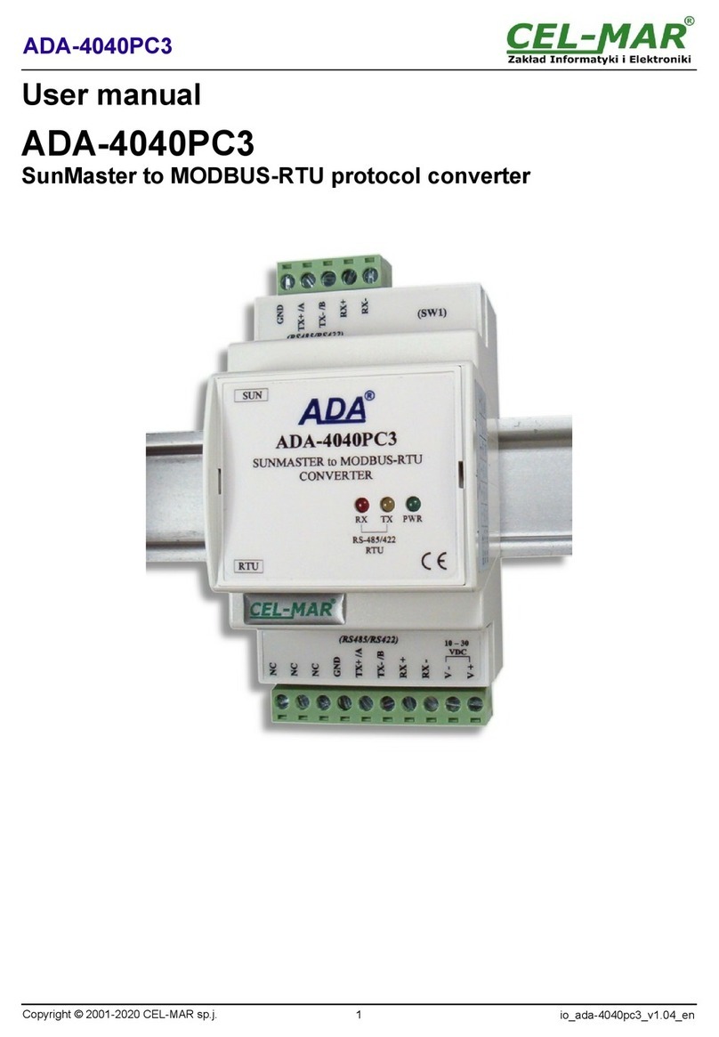 CEL-MAR ADA-4040PC3 User manual