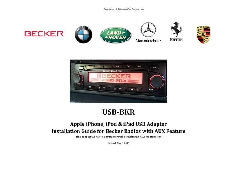 Becker USB-BKR installation guide