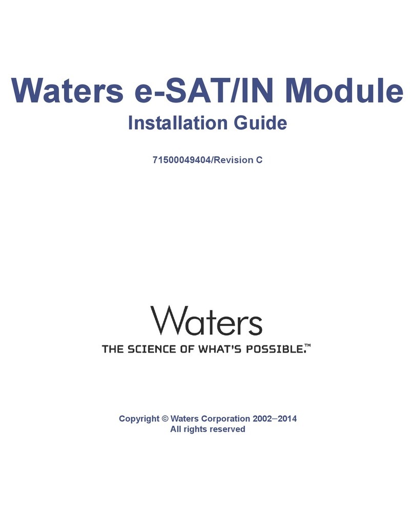 Waters e-SAT/IN User manual