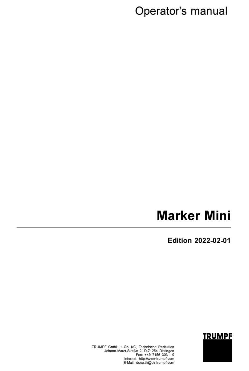 Trumpf Marker Mini User manual
